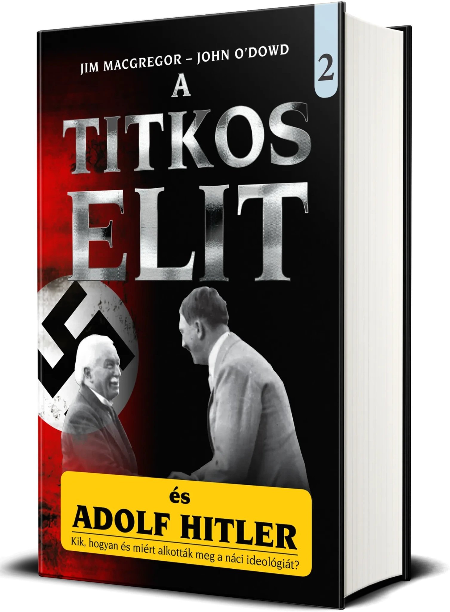 A Titkos Elit és Adolf Hitler második kötetének 3D borítója